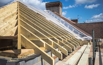 wooden roof trusses The Den, North Ayrshire